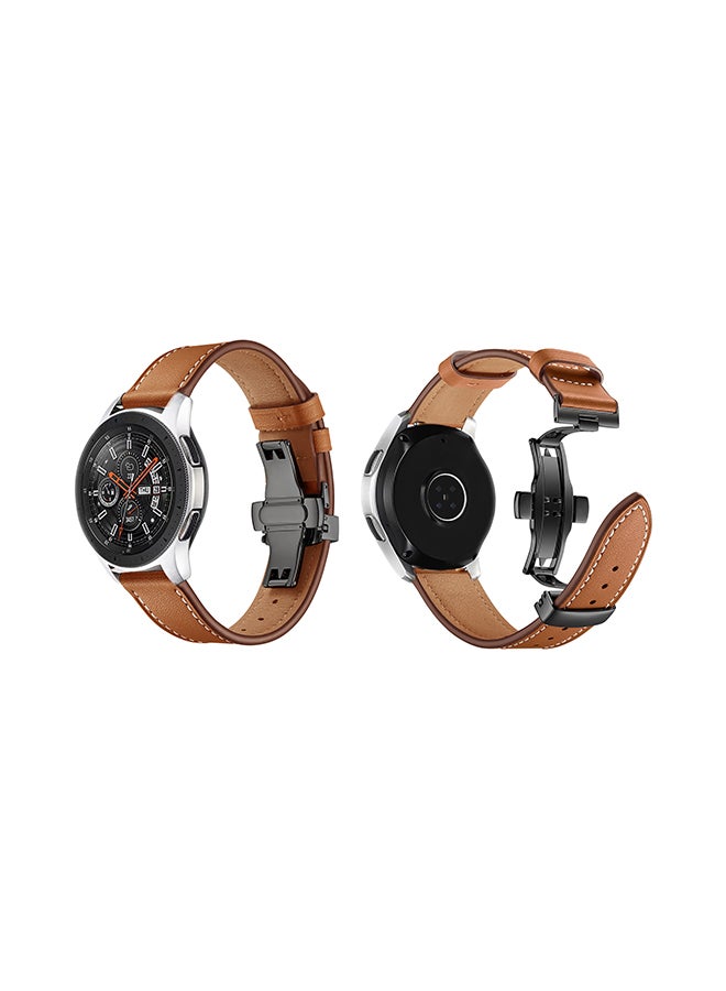 Perfii Stylish Replacement Band For Samsung Galaxy Watch Brown  - Image 2