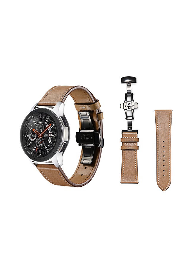 Perfii Stylish Replacement Band For Samsung Galaxy Watch Light Brown  - Image 2
