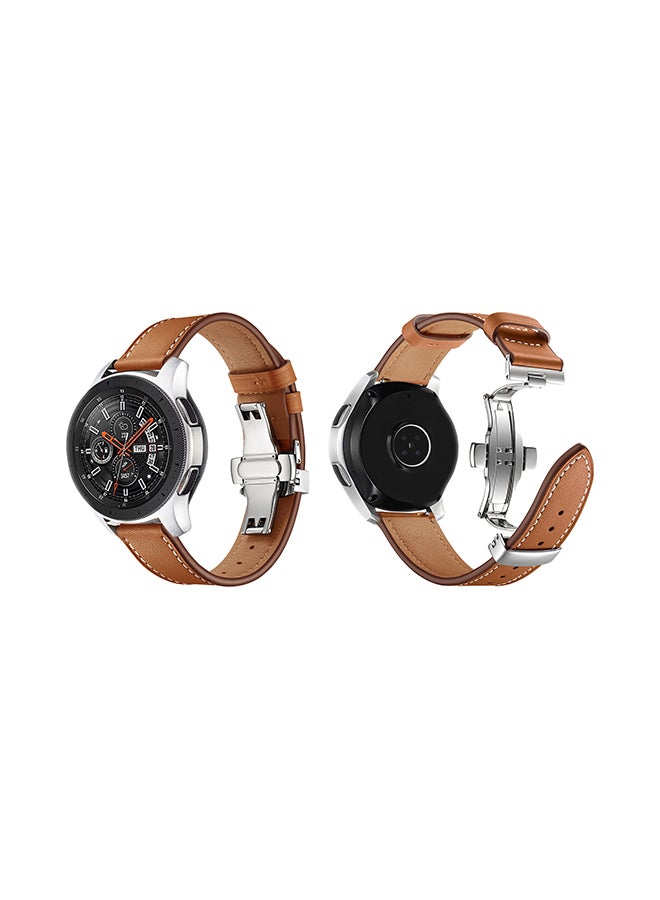 Perfii Stylish Replacement Band For Samsung Galaxy Watch Brown  - Image 1