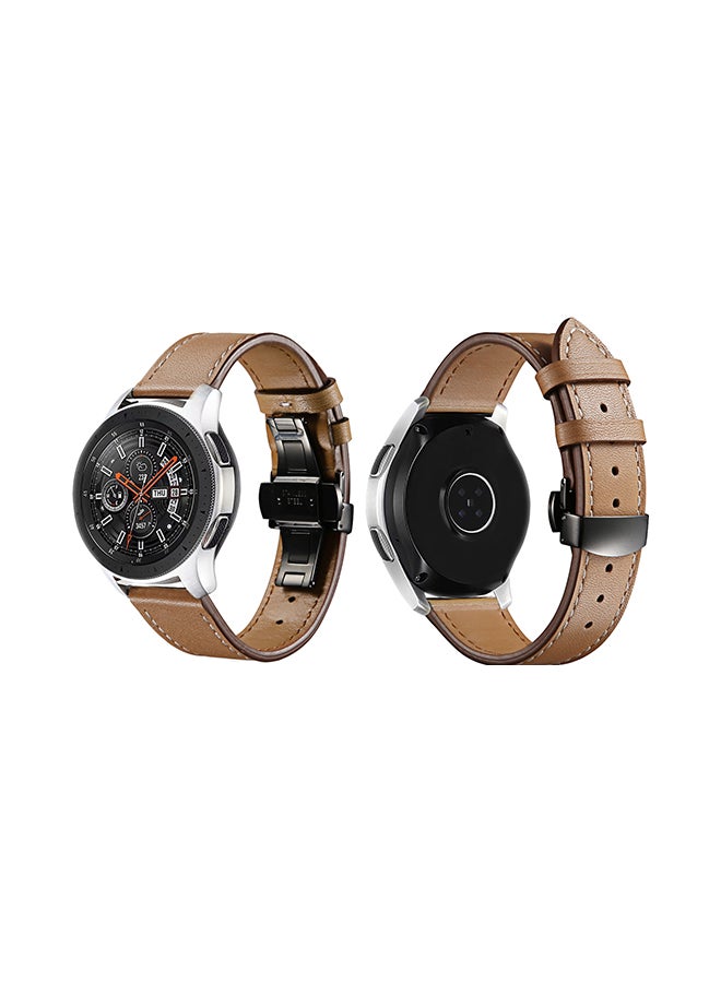 Perfii Stylish Replacement Band For Samsung Galaxy Watch Light Brown  - Image 1