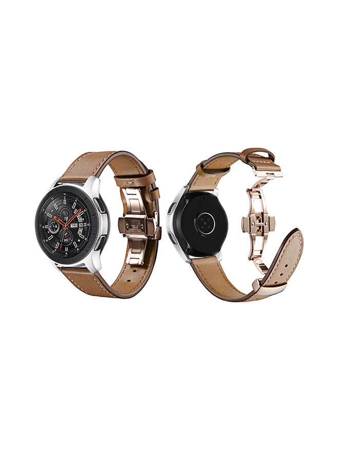 Perfii Stylish Replacement Band For Samsung Galaxy Watch Light Brown - Image 2