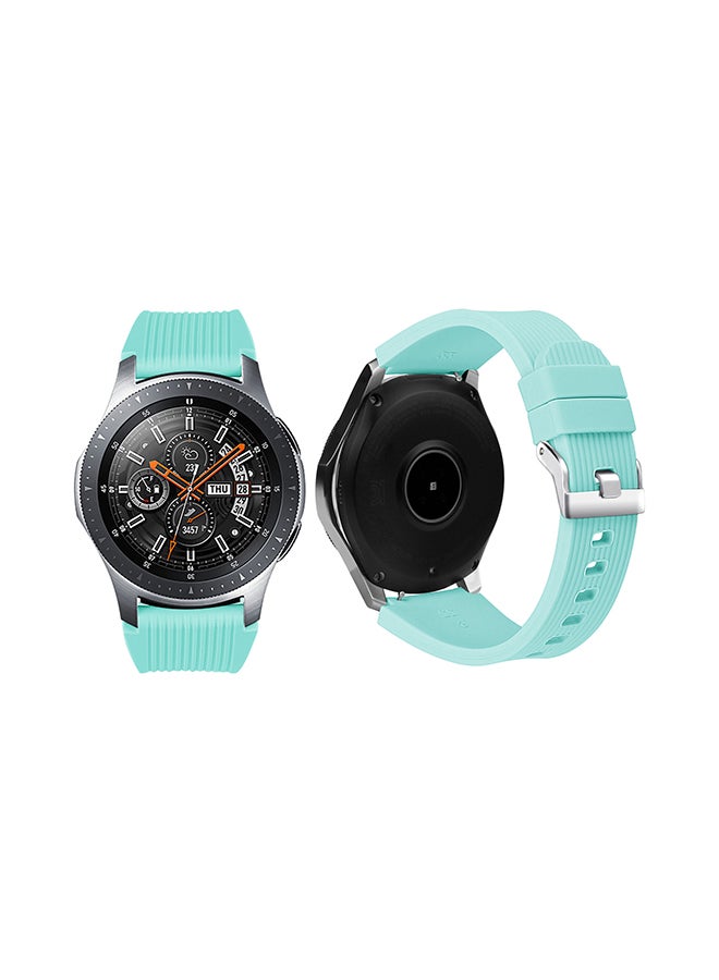 Perfii Solid Silicon Replacement Band For Samsung Galaxy Watch Turquoise - Image 2