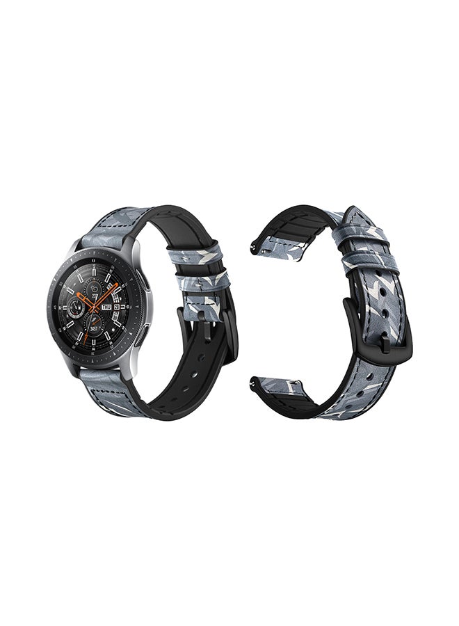 Perfii Stylish Replacement Band Camouflage Blue