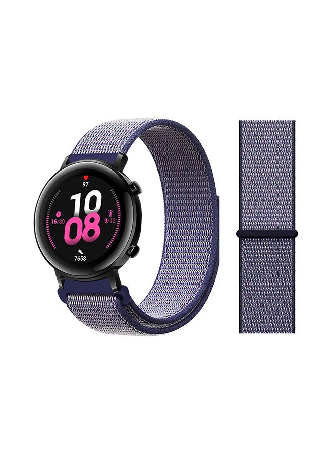 Perfii Nylon Loop Replacement Band For Huawei Watch GT 2 Midnight Blue