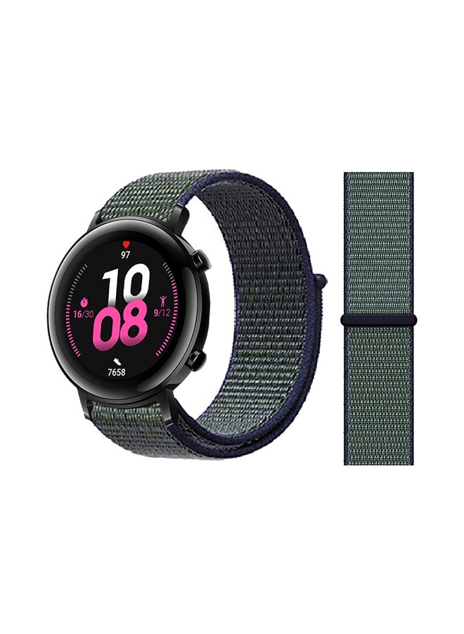Perfii Nylon Loop Replacement Band For Huawei Watch GT 2 Midnight Fog 