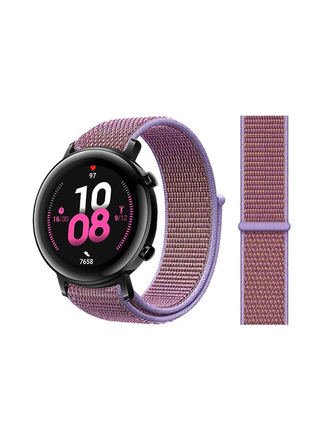 Perfii Nylon Loop Replacement Band For Huawei Watch GT 2 Lilac 