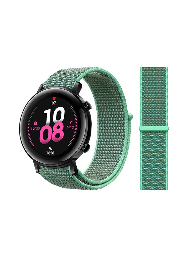 Perfii Nylon Loop Replacement Band For Huawei Watch GT 2 Spearmint Green 