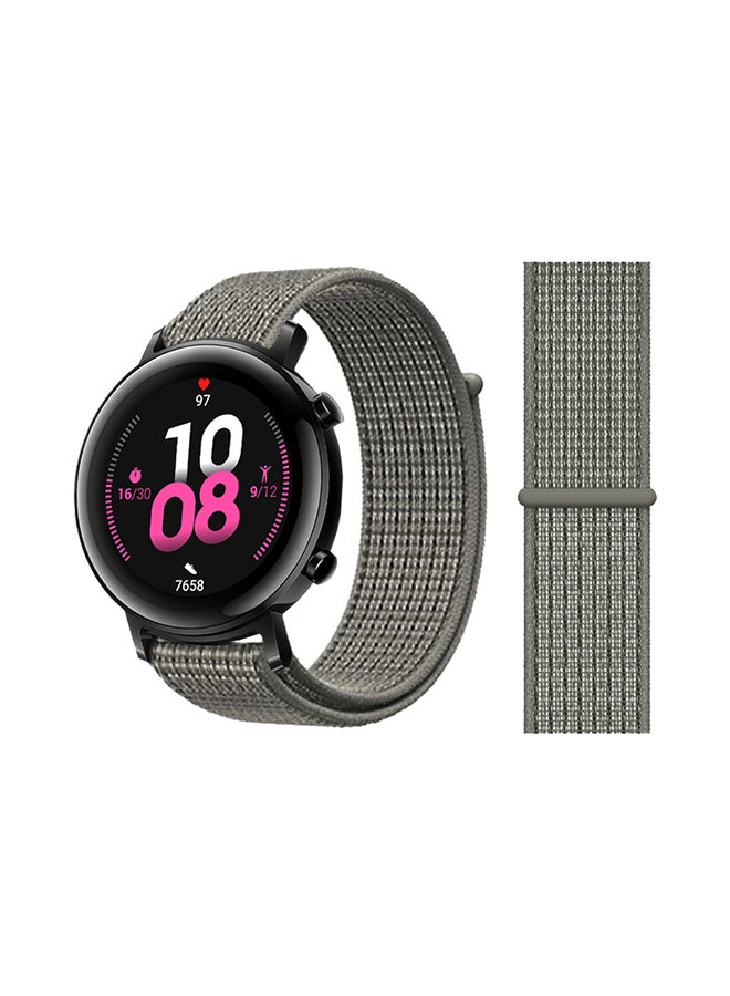 Perfii Nylon Loop Replacement Band For Huawei Watch GT 2 Spruce Fog Grey 
