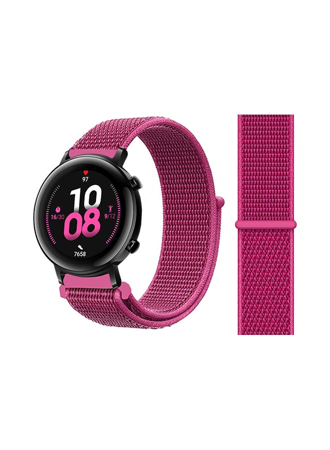 Perfii Nylon Loop Replacement Band For Huawei Watch GT 2 Dragon Fruit 