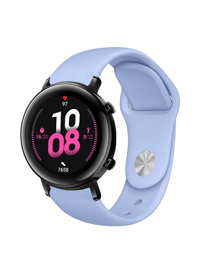 Perfii Solid Silicon Replacement Band For Huawei Watch GT 2 Lilac 