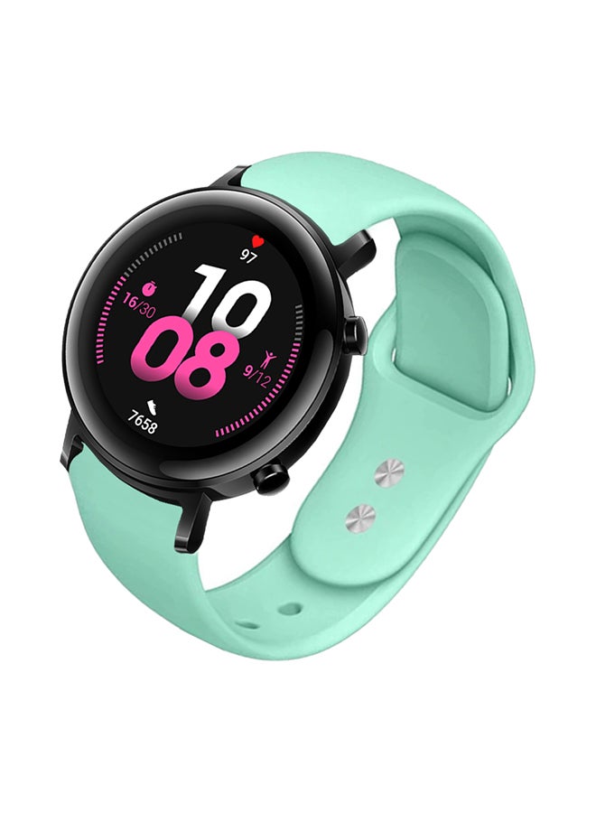 بيرفيي سوار بديل مصنوع من السيليكون الصلب خاص بساعة هواوي GT 2 أخضر عشبي