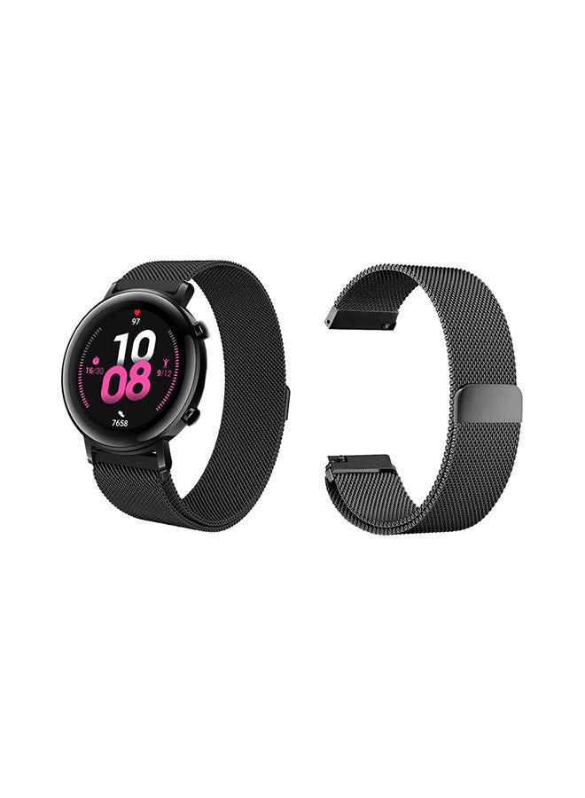 Perfii - Milanese Mesh Replacement Band  Huawei GT2 Black - Image 1