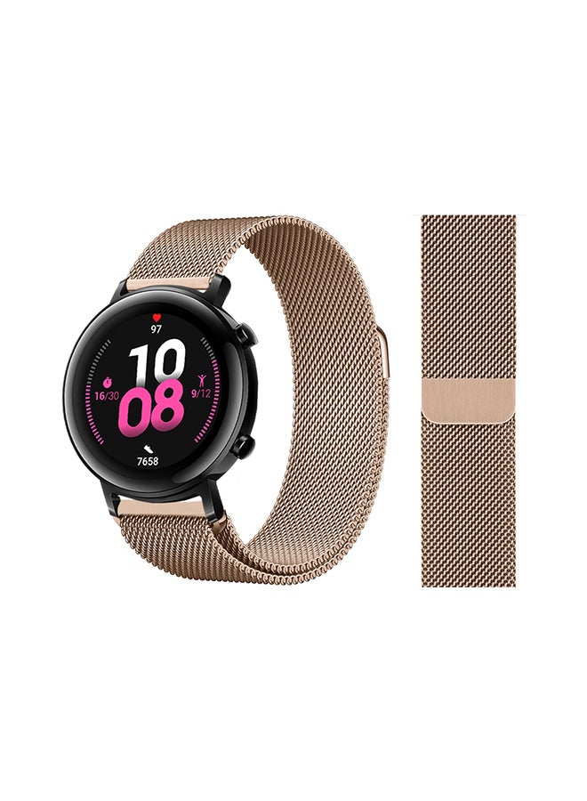 Perfii - Milanese Mesh Replacement Band  Huawei GT2 Official Gold - Image 1