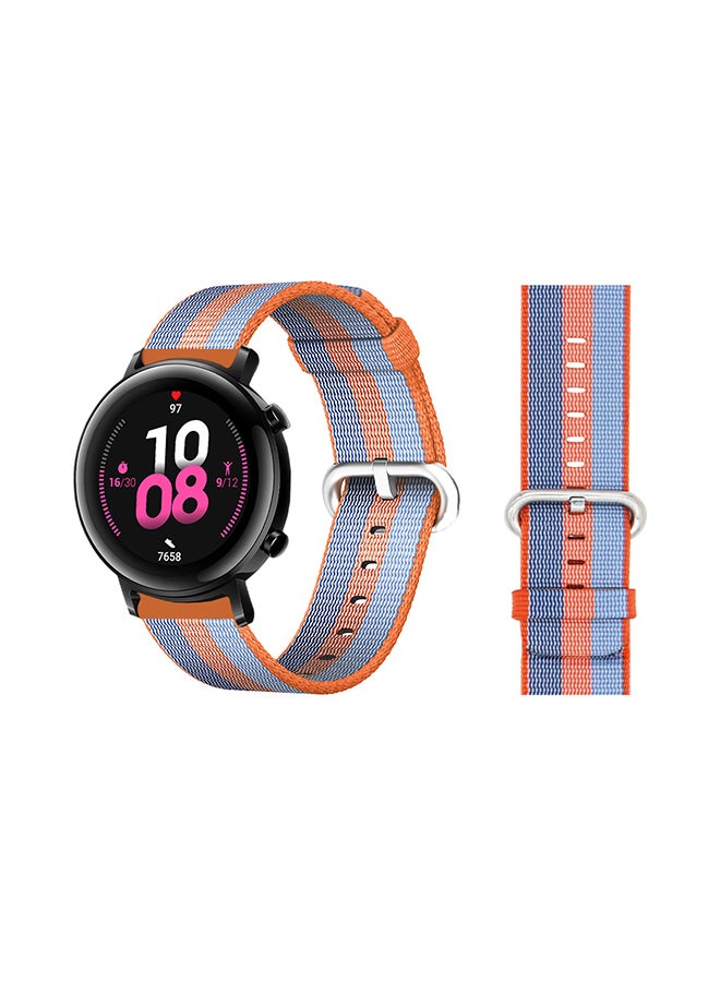 Perfii Woven Replacement Band Orange Blue