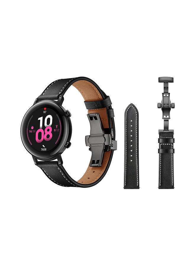 Perfii Stylish Replacement Band For Huawei Watch GT/GT 2 42mm Black - Image 2