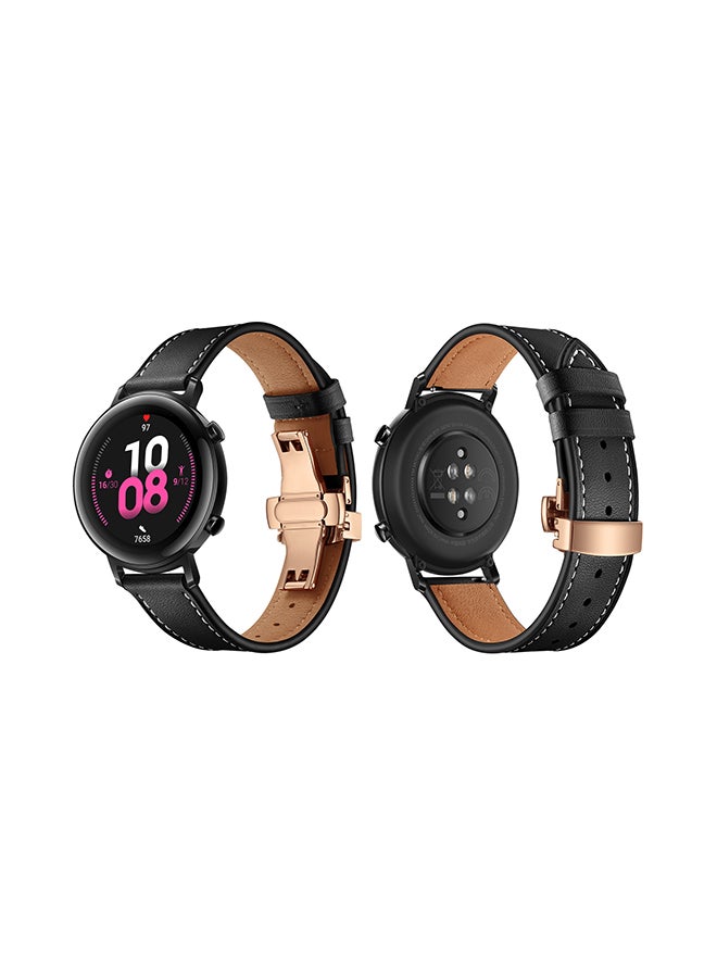 Perfii Stylish Replacement Band For Huawei Watch GT/GT 2 42mm Black  - Image 1