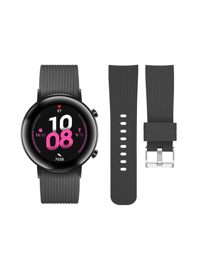 Perfii Stylish Replacement Band For Huawei Watch GT/GT 2 42mm Black - Image 2