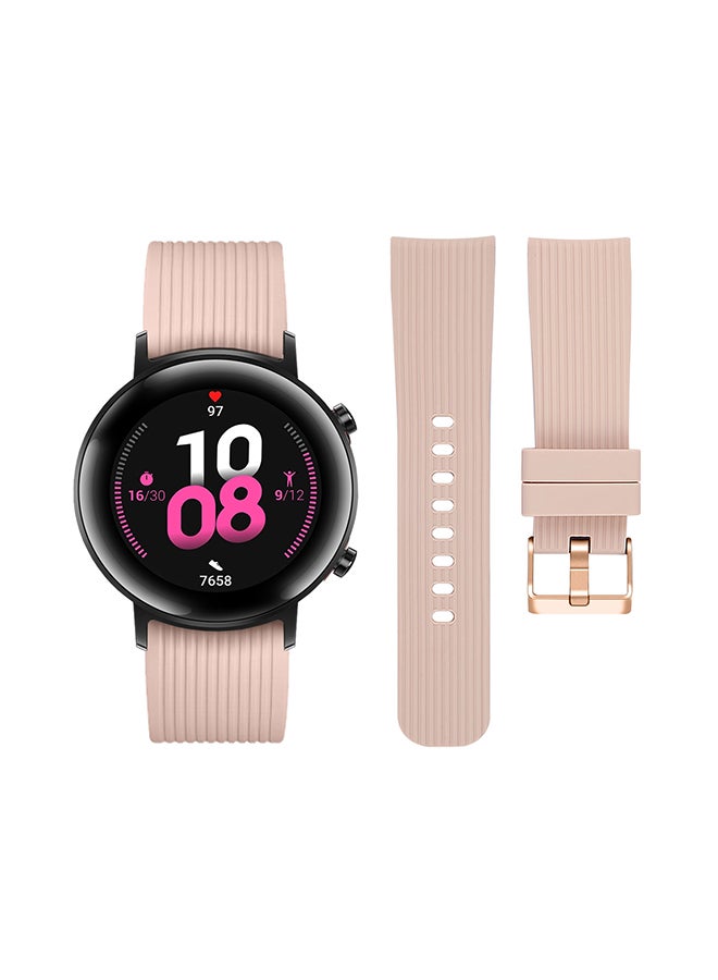 Perfii Stylish Replacement Band For Huawei Watch GT/GT 2 42mm Light Pink - Image 2
