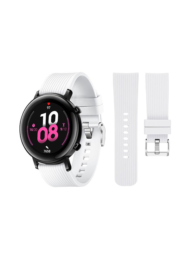 Perfii Stylish Replacement Band For Huawei Watch GT/GT 2 42mm White - Image 1