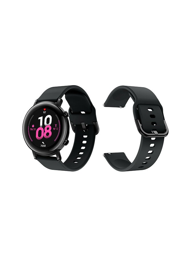 Perfii Official Solid Silicon Replacement Band For Huawei Watch GT/GT 2 Black