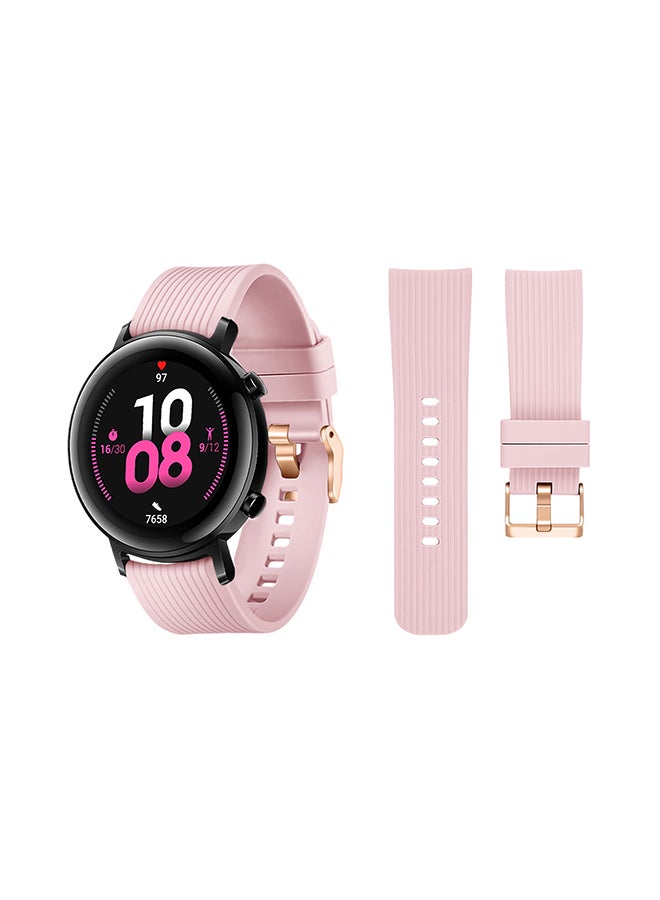 Perfii Official Solid Silicon Replacement Band For Huawei Watch GT/GT 2 Pink - Image 1