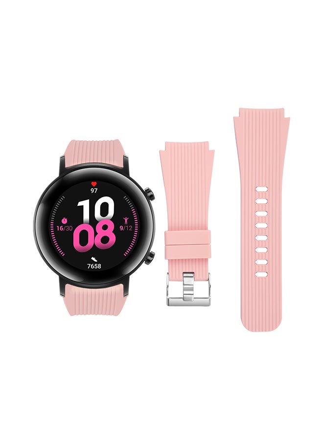 Perfii Stylish Replacement Band For Huawei Watch GT/GT 2 42mm Pink 