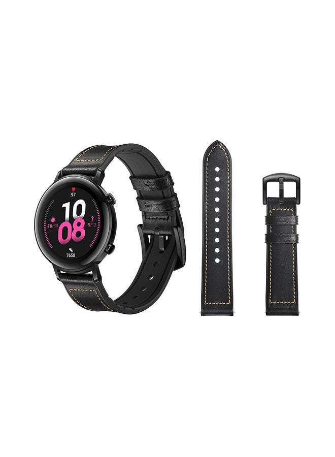 Perfii Stylish Replacement Band For Huawei Watch GT/GT 2 42mm Black - Image 2