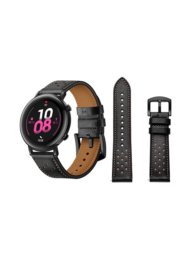 Perfii Stylish Replacement Band For Huawei Watch GT/GT 2 42mm Brown - Image 1
