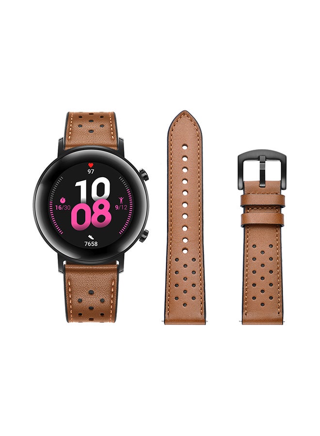 بيرفيي سوار عصري بديل لساعة هواوي GT/GT 2 مقاس 42 مم أسود - Image 2