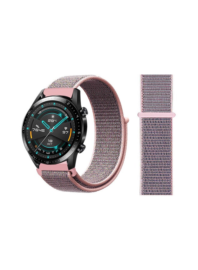 Perfii Stylish Replacement Band For Huawei Watch GT/GT 2 46mm Pink Sand