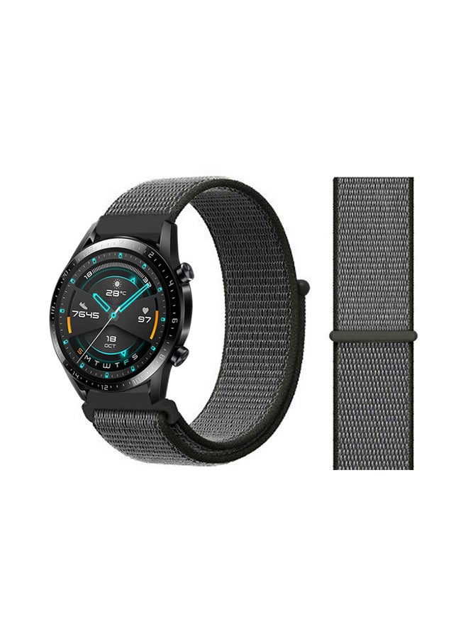 Perfii Stylish Replacement Band For Huawei Watch GT/GT 2 46mm Dark Olive 