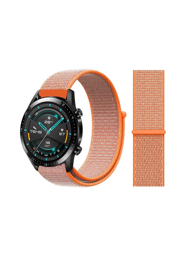 Perfii Stylish Replacement Band For Huawei Watch GT/GT 2 46mm Spicy Orange