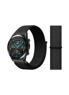 Perfii Stylish Replacement Band For Huawei Watch GT/GT 2 46mm Black/White 