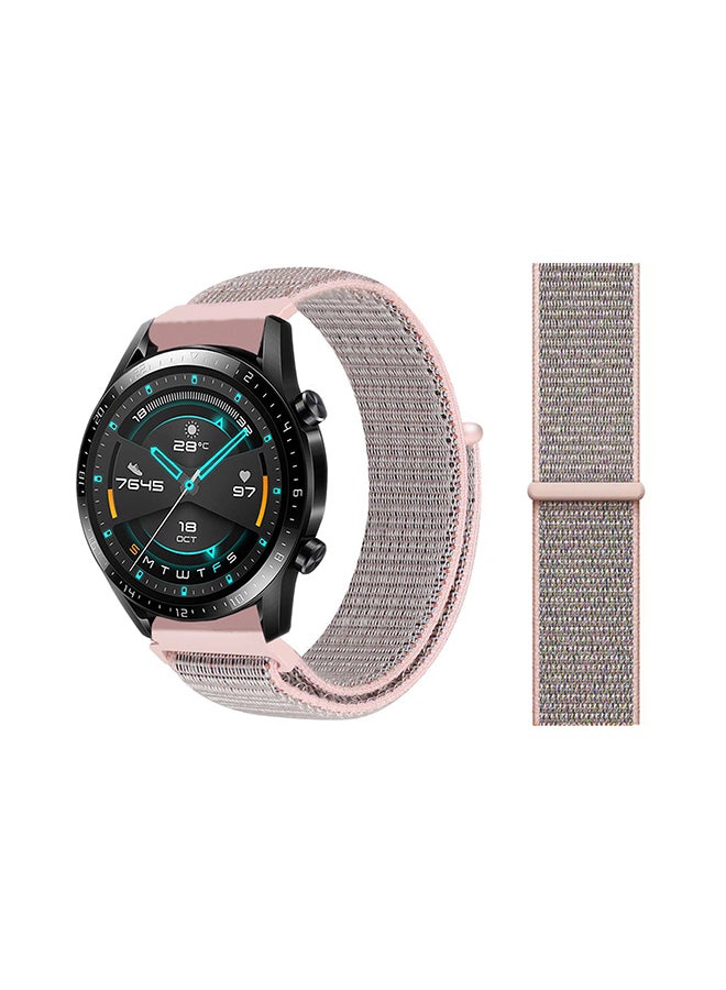 Perfii Stylish Replacement Band For Huawei Watch GT/GT 2 46mm Light Pink 