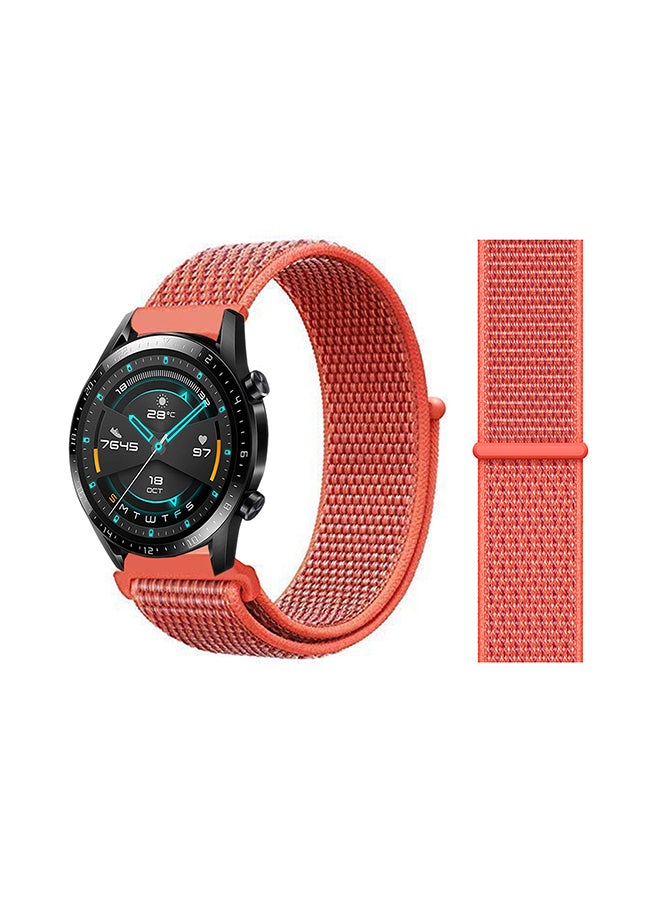 Perfii Stylish Replacement Band For Huawei Watch GT/GT 2 46mm Nectarine