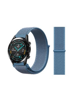 Perfii Stylish Nylon Replacement Band For Huawei Watch GT/GT2 Cape Blue 