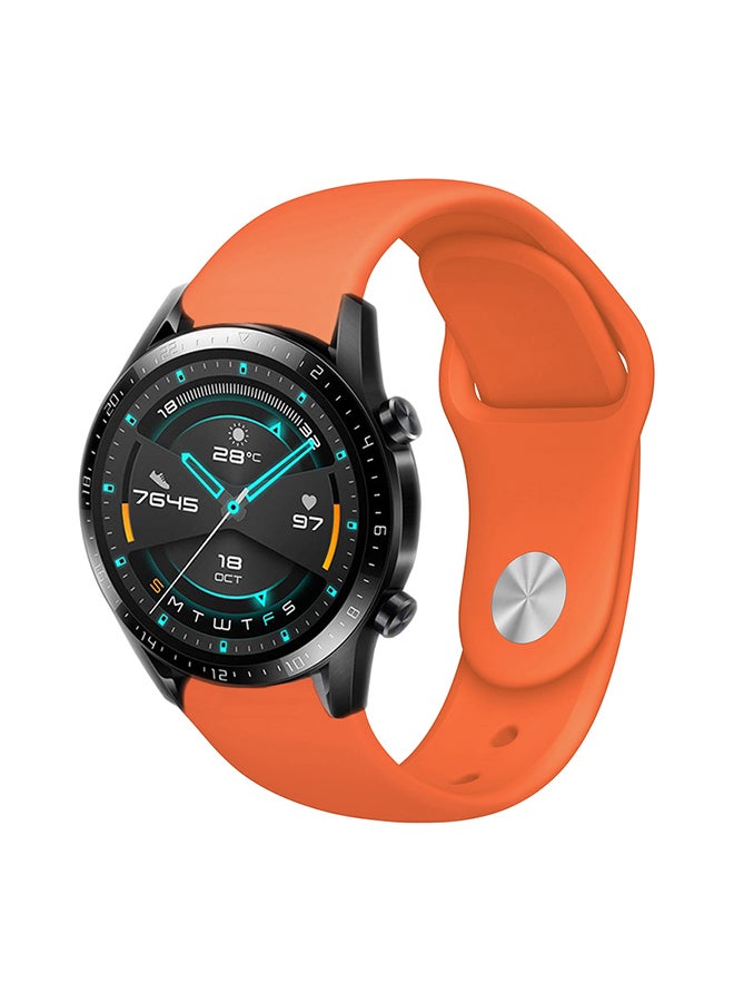 Perfii Stylish Replacement Band For Huawei Watch GT/GT 2 46mm Orange