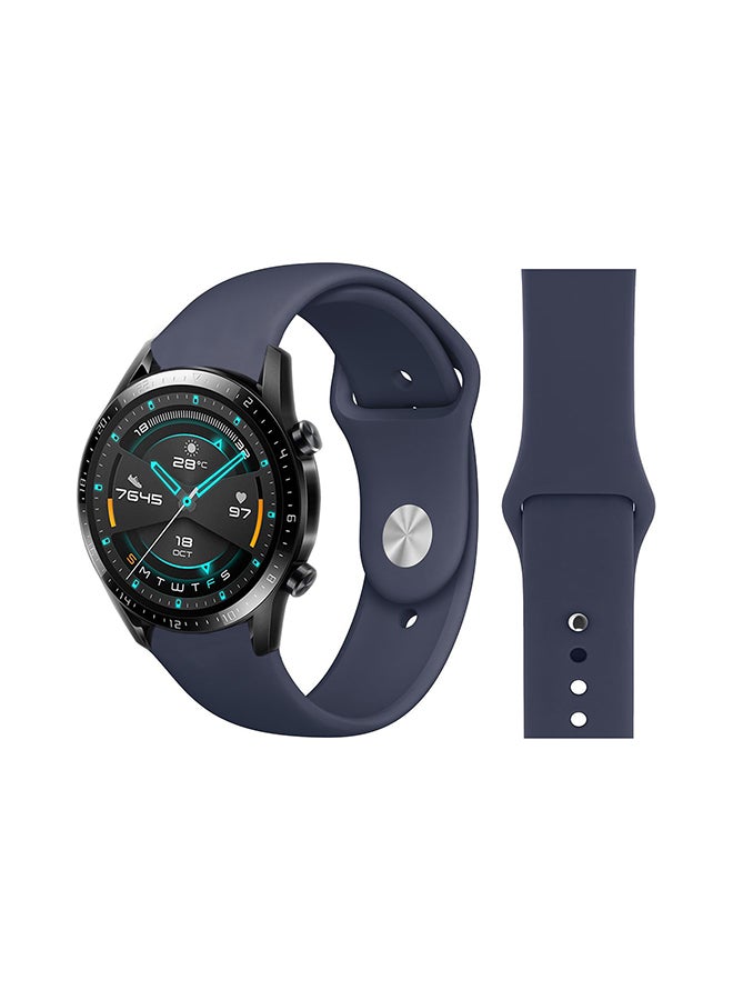Perfii Stylish Replacement Band For Huawei Watch GT/GT 2 46mm Midnight Blue 