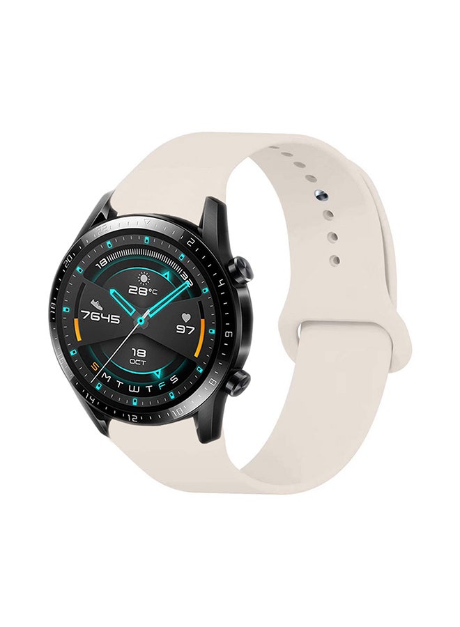 Perfii Stylish Replacement Band For Huawei Watch GT/GT 2 46mm Antique White