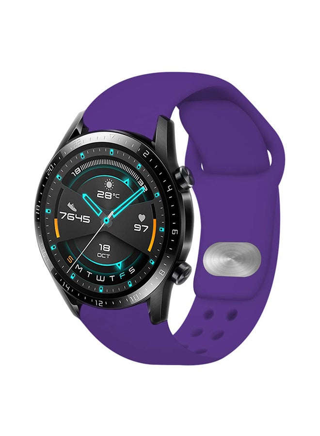 Perfii Stylish Replacement Band For Huawei Watch GT/GT 2 46mm Purple