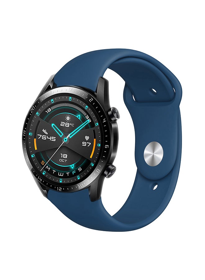Perfii Stylish Replacement Band For Huawei Watch GT/GT 2 46mm Blue Horizon