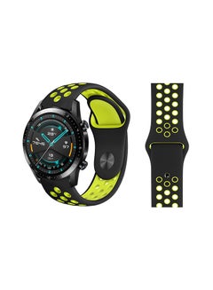 Perfii Stylish Replacement Band For Huawei Watch GT/GT 2 46mm Black Volt 