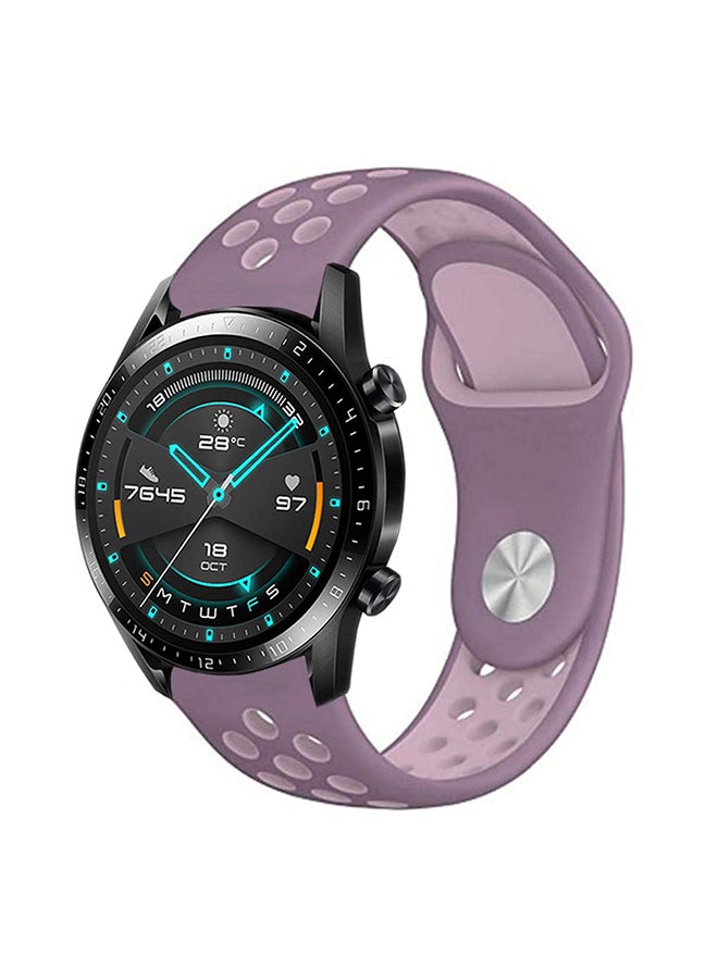 Perfii Stylish Replacement Band For Huawei Watch GT/GT 2 46mm Violet Plum Fog