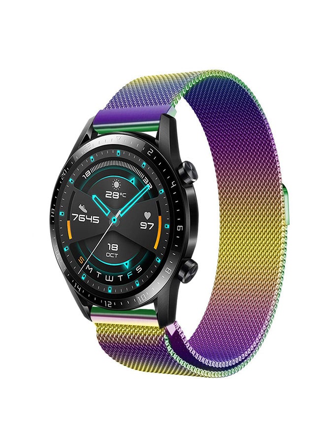 Perfii Milanese Mesh Replacement Band For Huawei Watch GT/GT 2 46mm Colorful