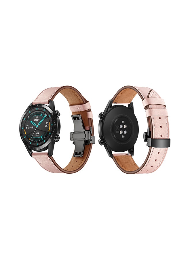 بيرفيي سوار عصري بديل لساعة هواوي GT/GT 2 مقاس 46 مم وردي - Image 1