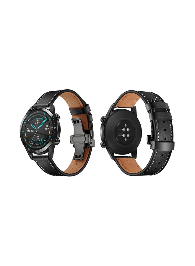 Perfii Stylish Replacement Band For Huawei Watch GT/GT 2 46mm Black - Image 1