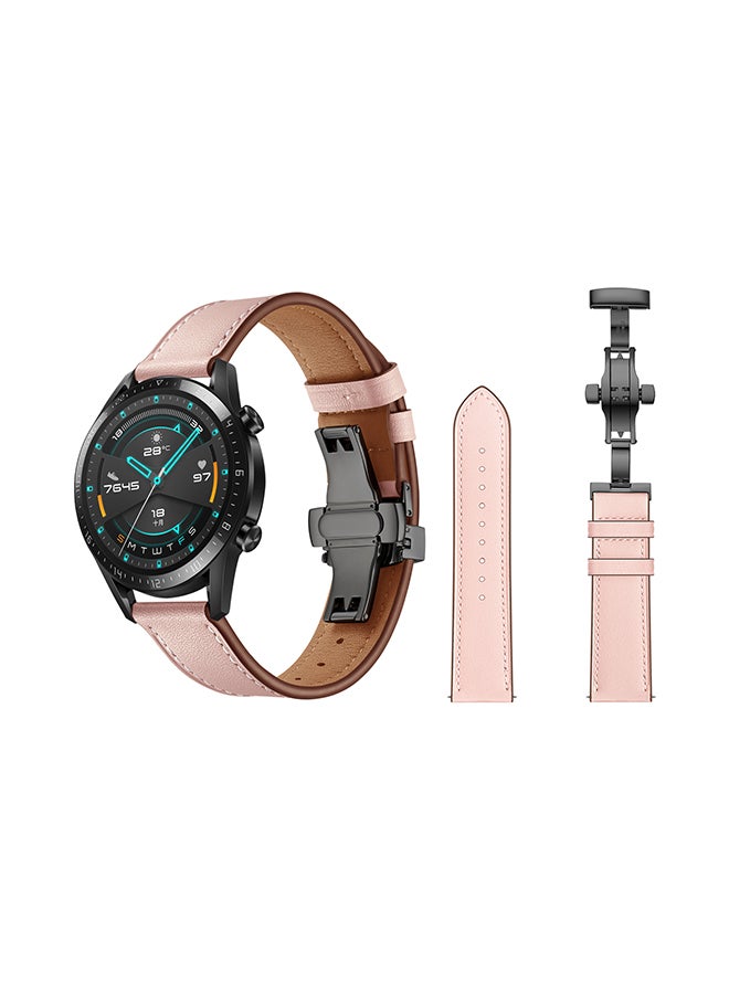 بيرفيي سوار عصري بديل لساعة هواوي GT/GT 2 مقاس 46 مم وردي - Image 2