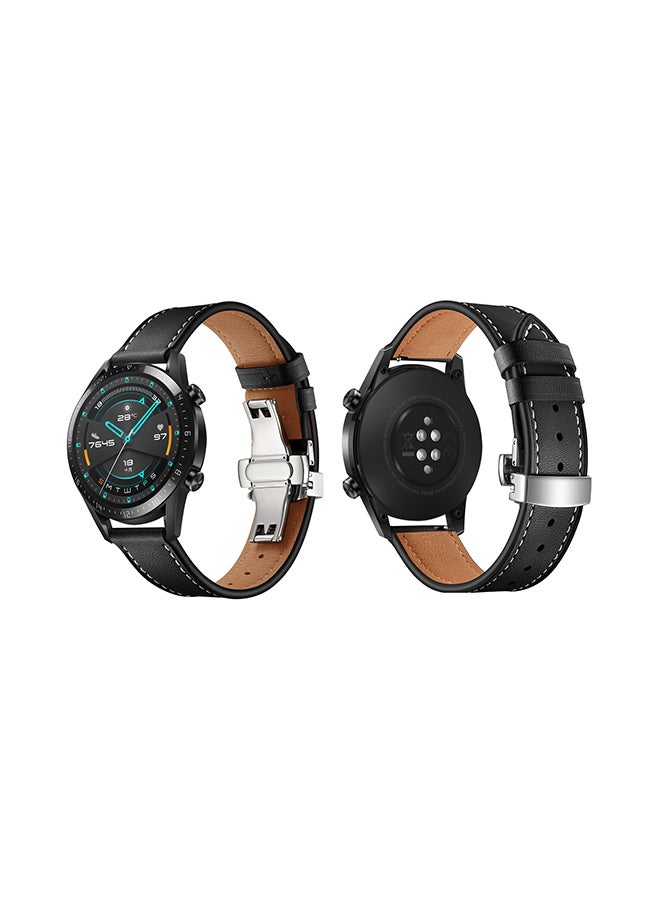 Perfii Stylish Replacement Band For Huawei Watch GT/GT 2 46mm Black - Image 1