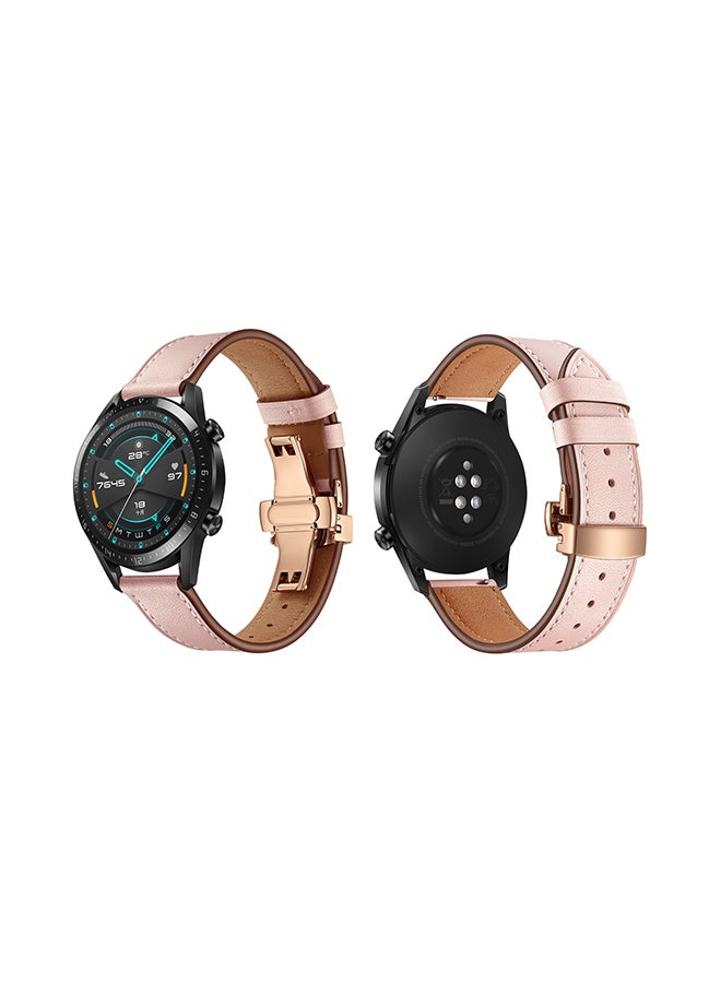 Perfii Stylish Replacement Band For Huawei Watch GT/GT 2 46mm Pink - Image 1