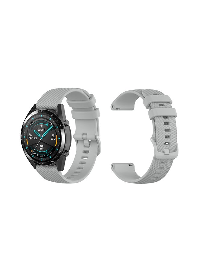 Perfii Stylish Replacement Band For Huawei Watch GT/GT 2 46mm Grey  - Image 1